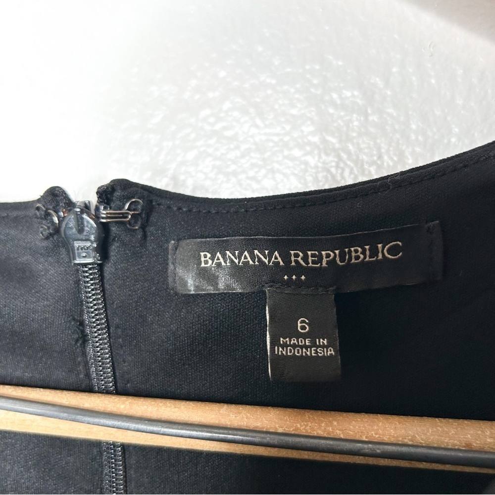 Banana Republic Classic Black‎ Business Casual Career Sheath Mini Dress 6 - Picture 5 of 11